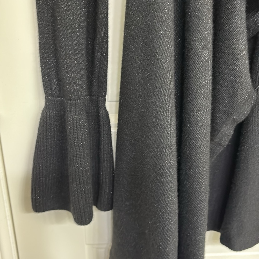 White House Black Market black shimmer cardigan - Picture 5 of 9